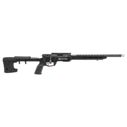 SAVAGE 22LR B PRECISION LITE BLK CARBON 18IN BOLT #70256
