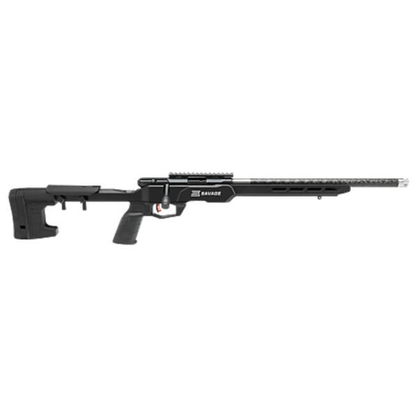 SAVAGE 22LR B PRECISION LITE BLK CARBON 18IN BOLT #70256