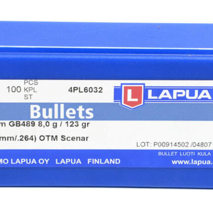 LAPUA GB489 6.5MM 123GR HPBT OTM SCENAR