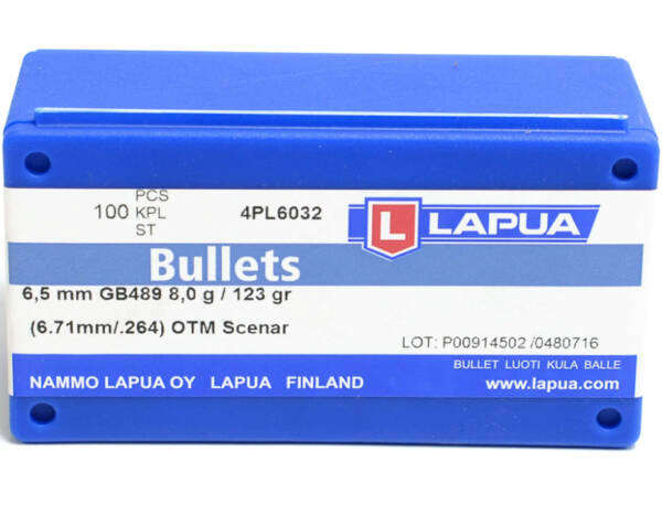 LAPUA GB489 6.5MM 123GR HPBT OTM SCENAR