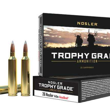 NOSLER 26 NOSLER 140GR ACCUBOND TROPHY GRADE