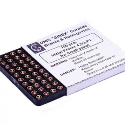 UNIS GINEX PRIMER CAP 4.5/3-P3 SM RIFLE