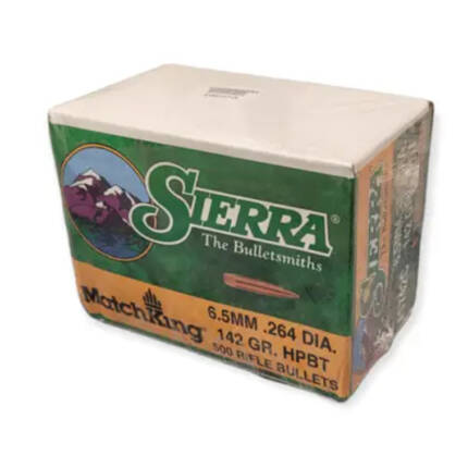 SIERRA 6.5MM 142GR HPBT MATCHKING 500CT
