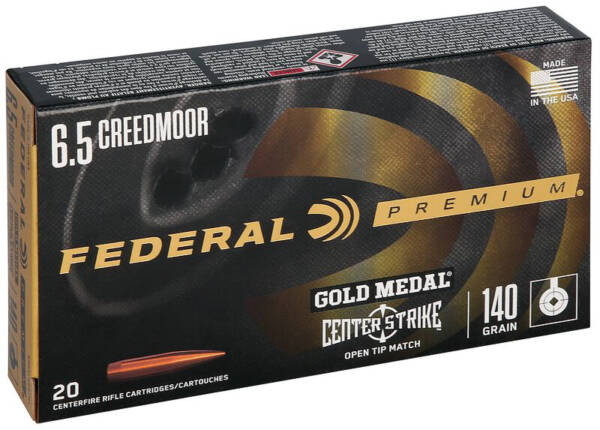 FEDERAL 6.5MM CM 140GR GOLD MEDAL CENTER STRIKE PREMIUM