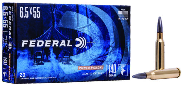 FEDERAL 6.5x55 SWEDISH 140GR POWER SHOK