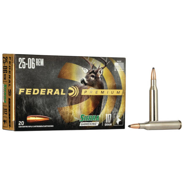 FEDERAL 25-06 REM 117GR PREMIUM