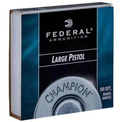 FED LARGE PISTOL PRIMERS 100PC