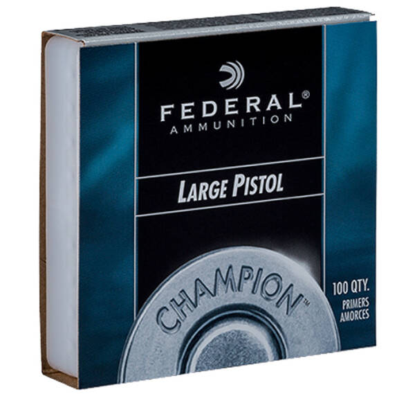 FED LARGE PISTOL PRIMERS 100PC