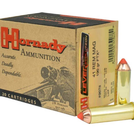 HORNADY 41 190GR REM MAG FTX