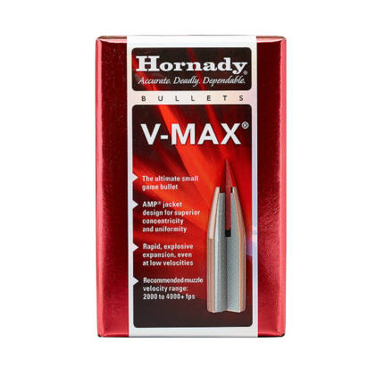 HORNADY 6MM 65GR V-MAX 100CT 22415