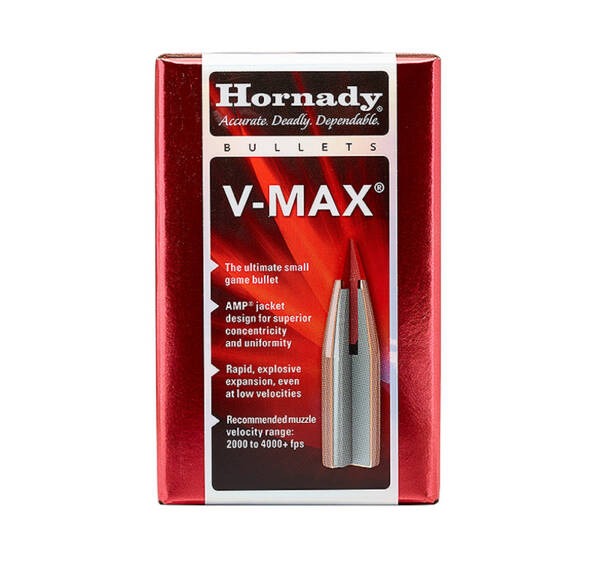 HORNADY 6MM 65GR V-MAX 100CT 22415