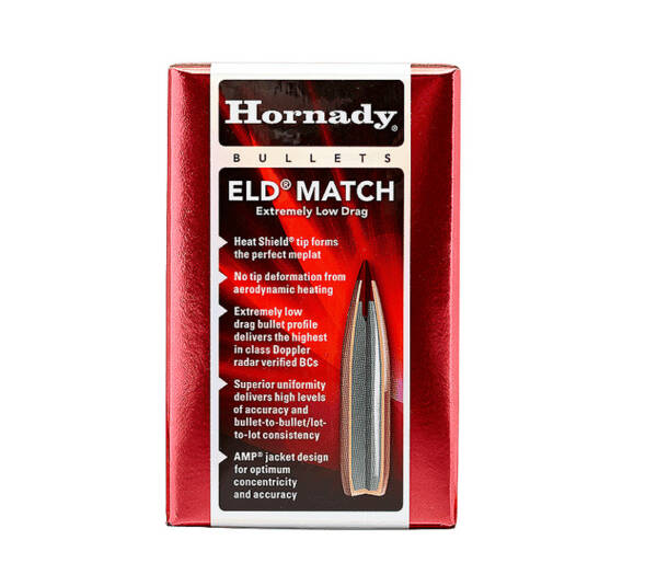 HORNADY 25CAL 134GR ELD MATCH 100CT 2561