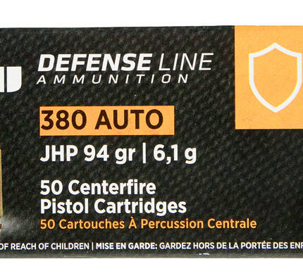 DEFENSE LINE 380 AUTO 94GR JHP 50CT