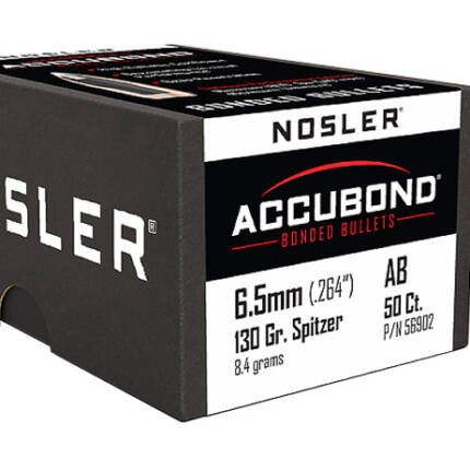 NOSLER 6.5MM 130GR ACCUBOND BULLET 50CT