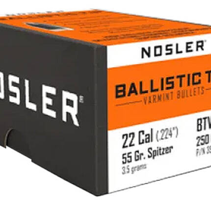 NOSLER 22CAL 55GR BALLISTIC BULLET 250CT