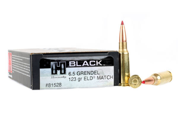 HORNADY 6.5 GRENDEL 123GR ELD MATCH BLACK