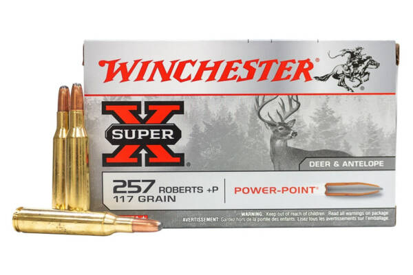 WINCHESTER 257 ROBERTS +P 117GR POWER POINT SUPER-X