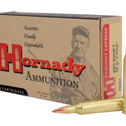 HORNADY 220 SWIFT 55GR V-MAX VARMINT EXPRESS