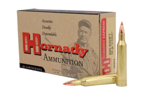 HORNADY 220 SWIFT 55GR V-MAX VARMINT EXPRESS