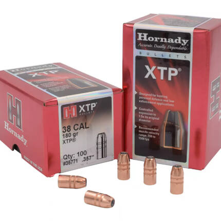 HORNADY 38CAL 180GR XTP 100CT 35771