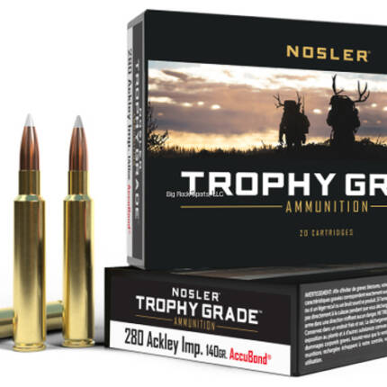 NOSLER 280 ACKLEY IMP 140GR ACCUBOND TROPHY GRADE