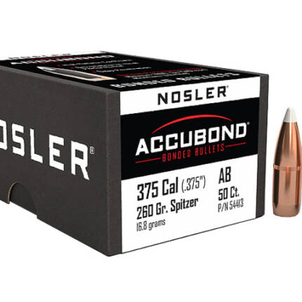 NOSLER 375CAL 260GR ACCUBOND BULLET 50C