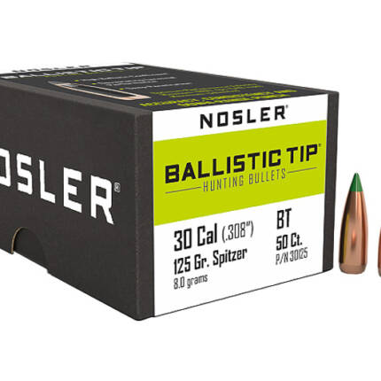 NOSLER 30CAL 125GR BALLISTIC BULLET