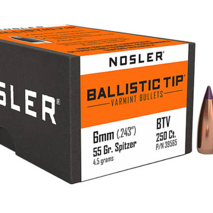 NOSLER 6MM 55GR BALLISTIC BULLET