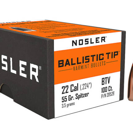 NOSLER 22CAL 55GR BALLISTIC BULLET
