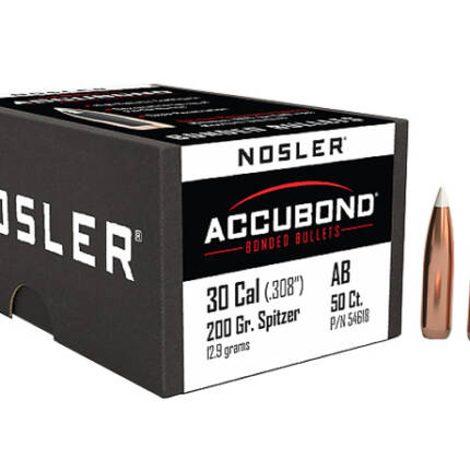 NOSLER 30CAL 200GR ACCUBOND 50CT