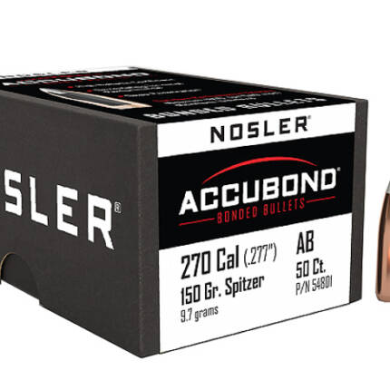 NOSLER 270CAL 150GR ACCUBOND 50CT