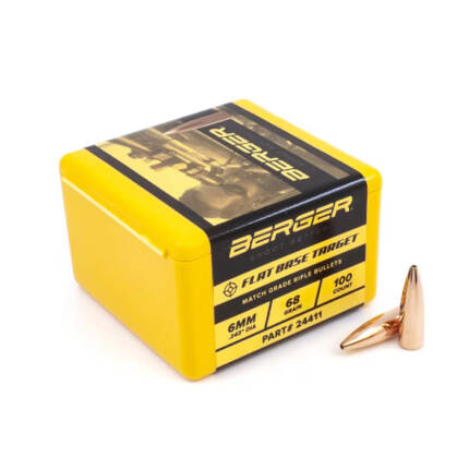 6MM 68GR FLAT BASE TARGET 100CT