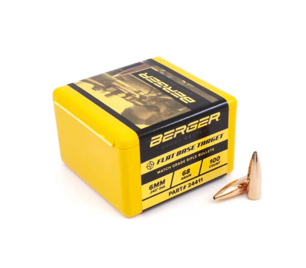 6MM 68GR FLAT BASE TARGET 100CT