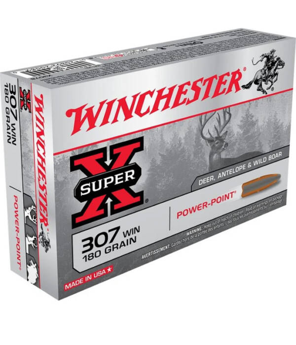 WINCHESTER 307 WIN 180GR POWERPOINT SUPER-X
