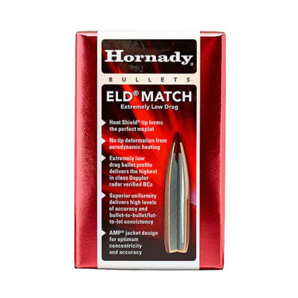 HORNADY 22CAL 52GR ELD MATCH 100CT 22491