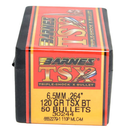 BARNES 6.5MM 120GR TSX BT BULLET 50CT 30244