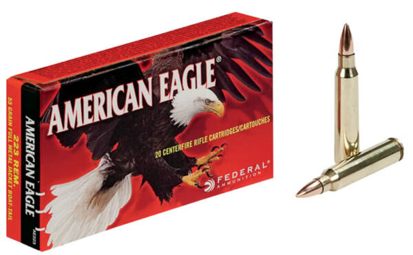 FEDERAL 223 REM 55GR FMJ AMERICAN EAGLE