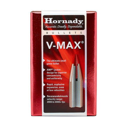 HORNADY 6MM 87GR V-MAX 100CT 22440