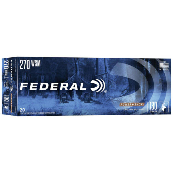 FEDERAL 270MM WSM 130GR SP POWER SHOK