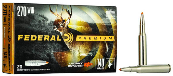 FEDERAL 270 WIN 140GR TROPHY COPPER PREMIUM