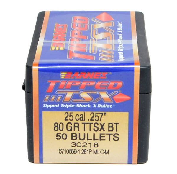 BARNES 25CAL 80GR TTSX BT 50CT 30218