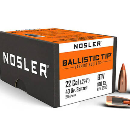 NOSLER 22CAL 40GR BALLISTIC TIP