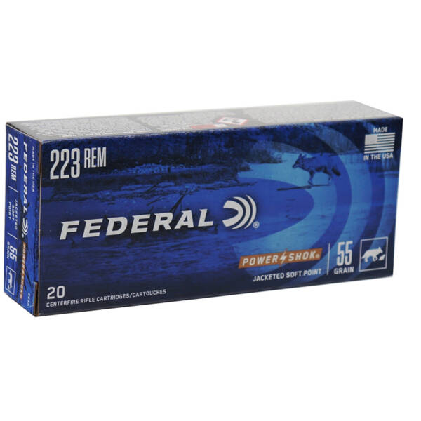 FEDERAL 223 REM 55GR POWER SHOK
