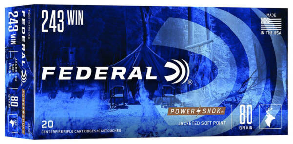 FEDERAL 243 WIN 80GR JSP POWER SHOK