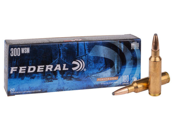 FEDERAL 300 WSM 180GR JSP POWER SHOK