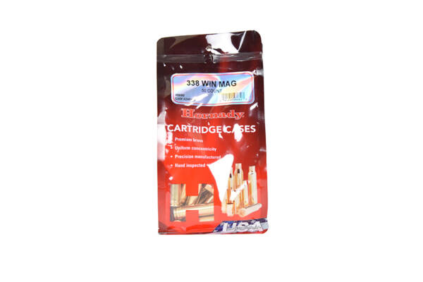 HORNADY 338 WIN MAG BRASS 50CT #8680