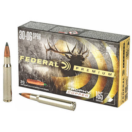 FEDERAL 30-06 SPRG 165GR TROPHY COPPER PREMIUM