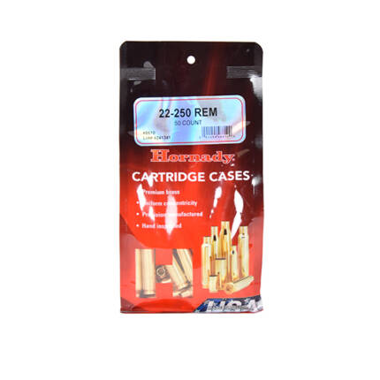 HORNADY 22-250 REM BRASS 50CT #8610