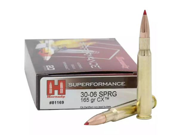 HORNADY 30-06 SPRG 165GR CX SUPERFORMANCE