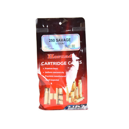 HORNADY 250 SAVAGE BRASS 50CT #86105